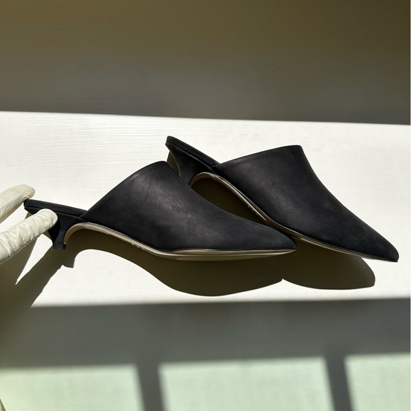 Jenni Kayne Oiled Leather Kitten Heel Mule - Picture 4 of 5